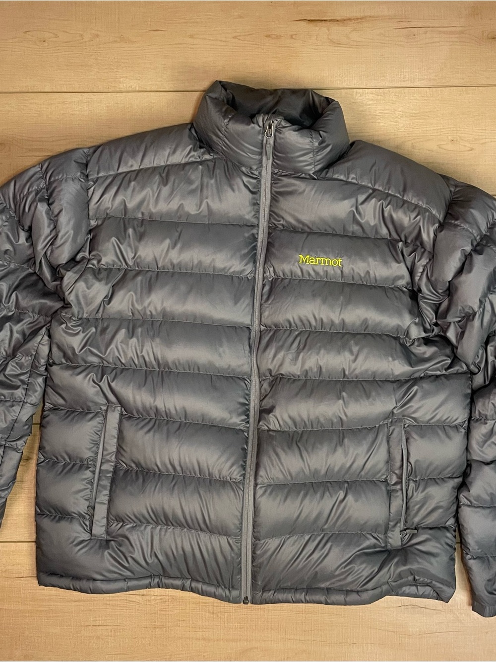 Marmot Men's Gray Down Puffer Jacket 2XL